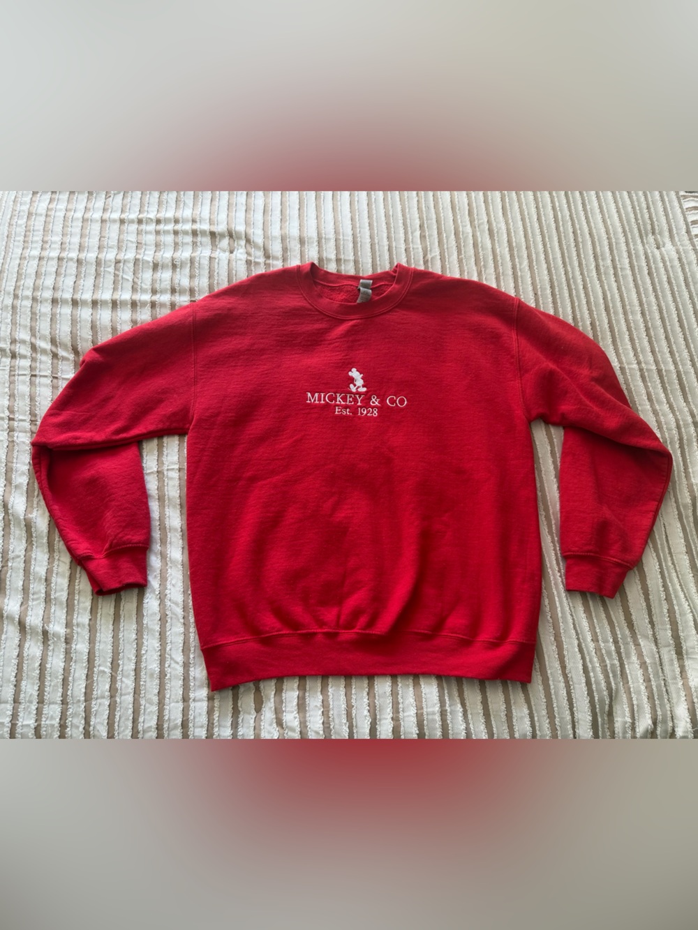 Mickey & Co Red Crewneck Sweatshirt